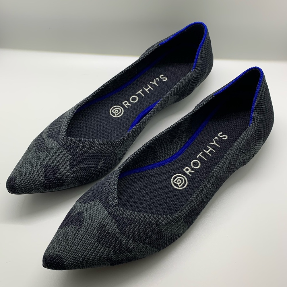 EUC Rothy’s Camo Points - 8.5